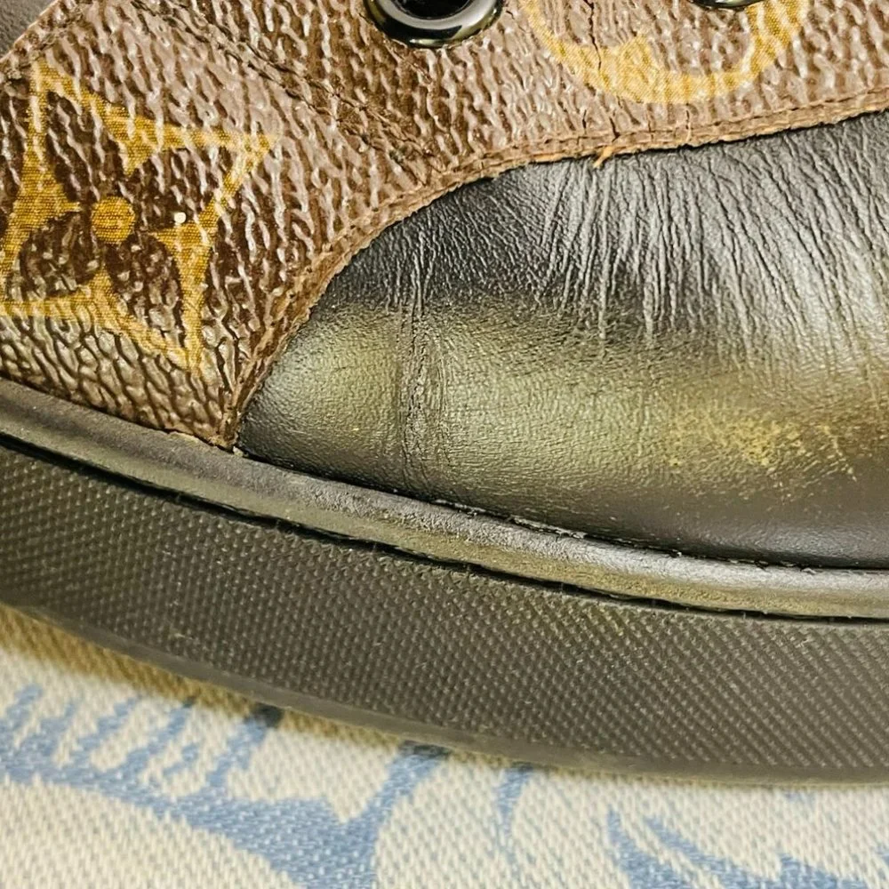 Louis Vuitton "Miami" Brown Ankle Boots (size 38 EU - flat heel) - Picture 8 of 16